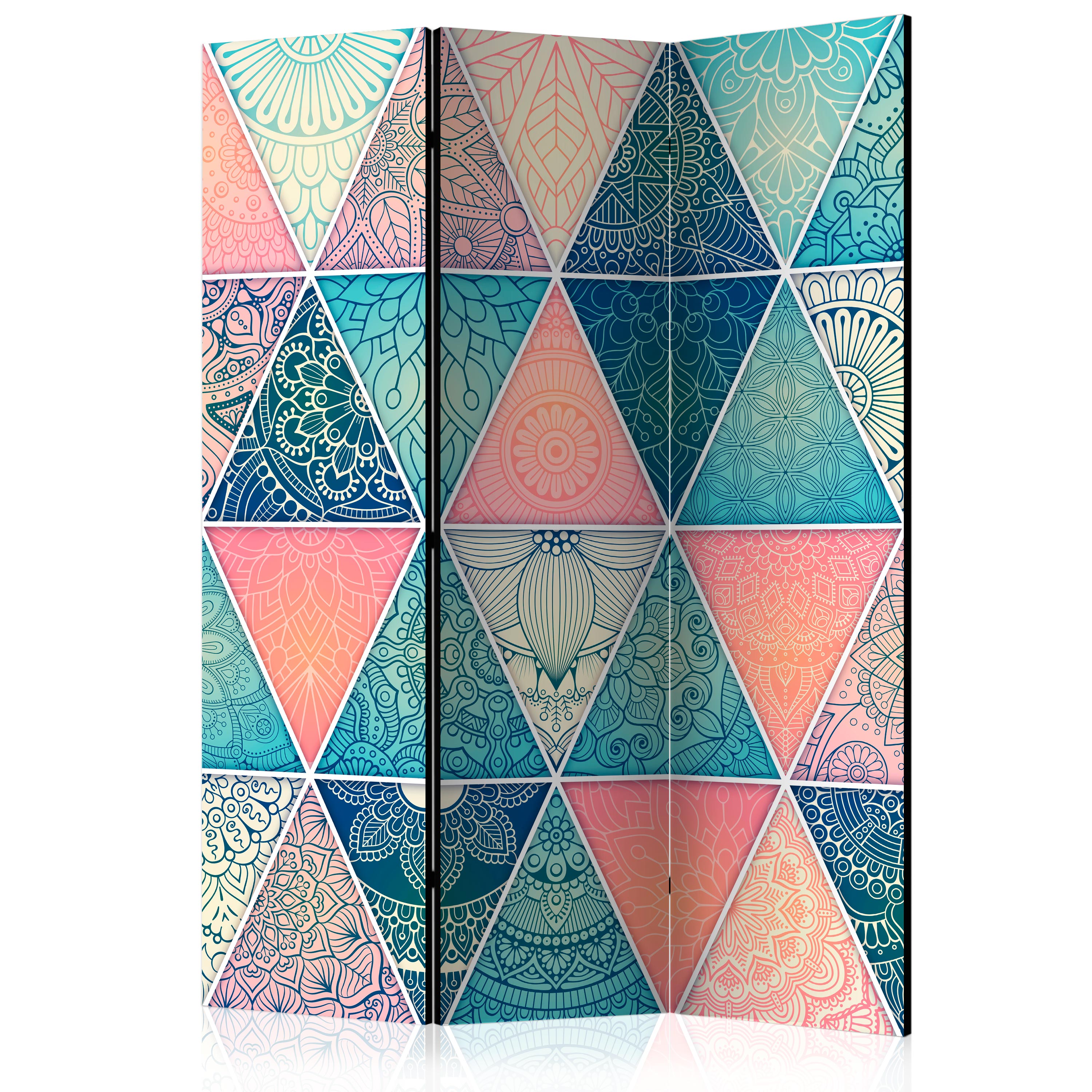 Rumsavdelare Skärmvägg Arkiio Oriental Triangles 135x172 cm