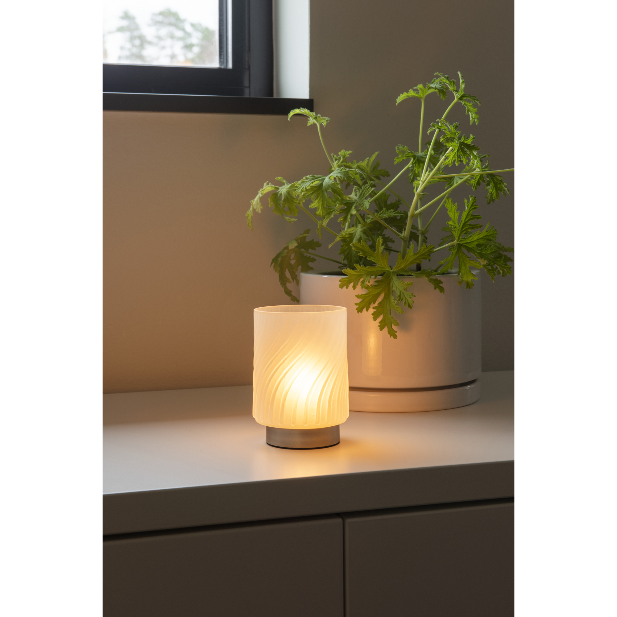 LED-ljuslykta Gnosjö Konstsmide No.2 10x11 cm USB-C