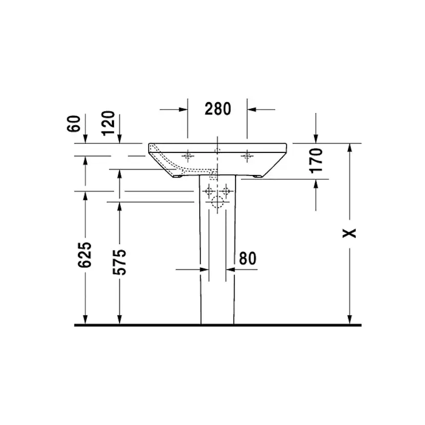 Tvättställ Duravit DuraStyle 2319