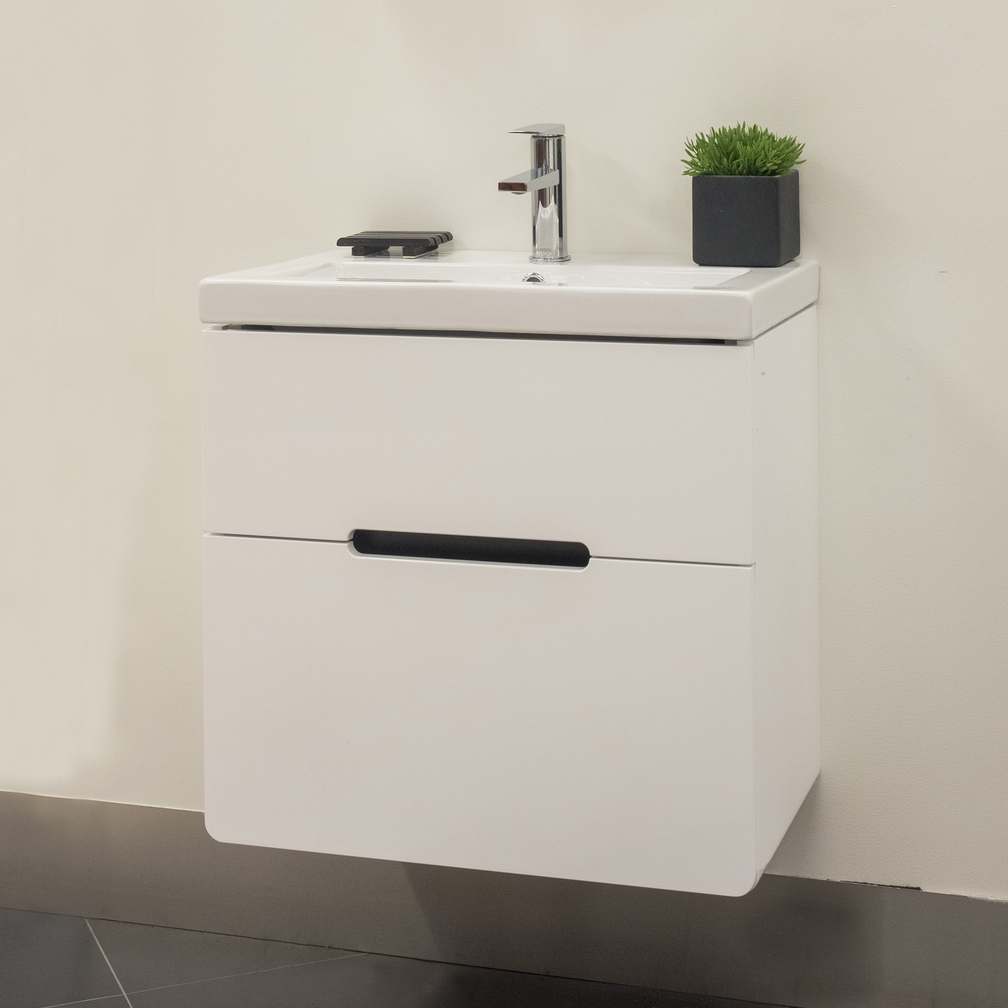 Tvättställsskåp Arredo Soft 60 Vit Högblank
