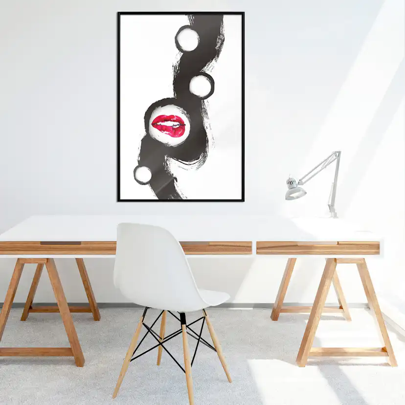 Poster Artgeist Affisch Bitten Lips
