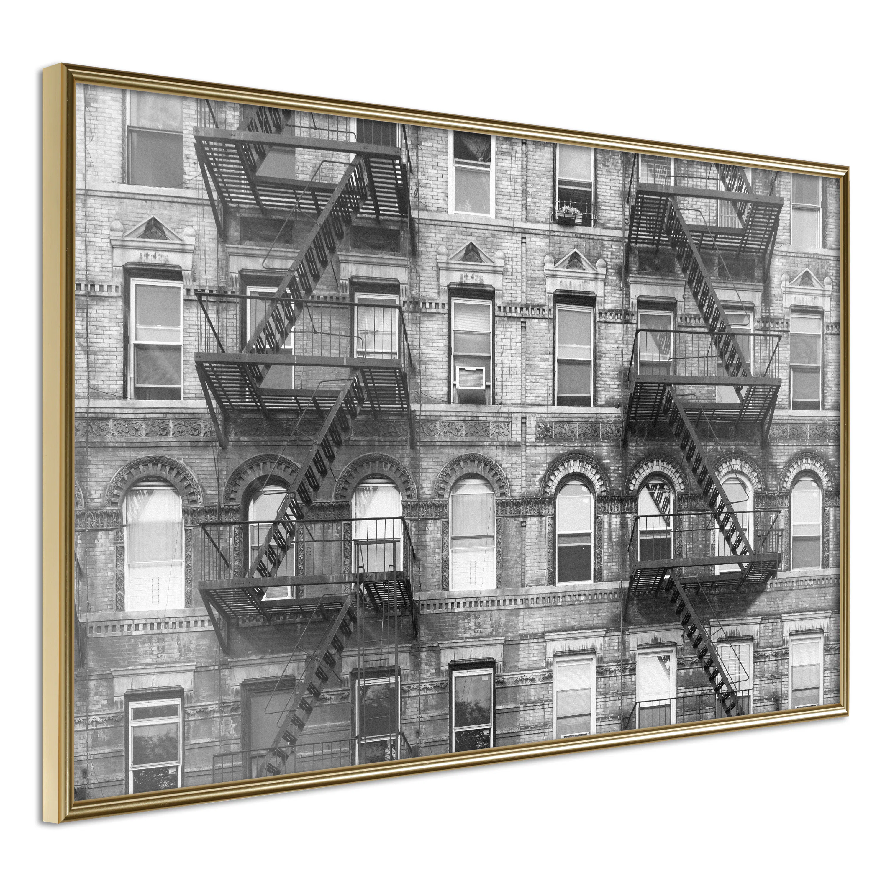 Poster Artgeist Affisch Brick Apartment