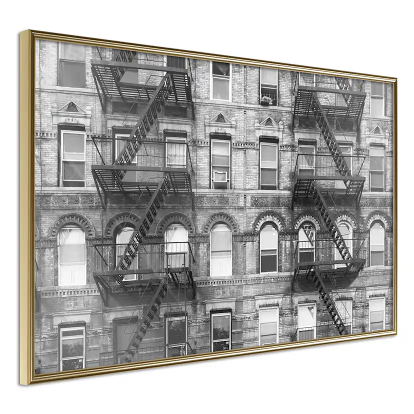 Poster Artgeist Affisch Brick Apartment