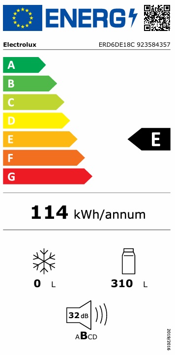 Kyl- och fryspaket Electrolux ERD6DE18C+EUN7NE18C