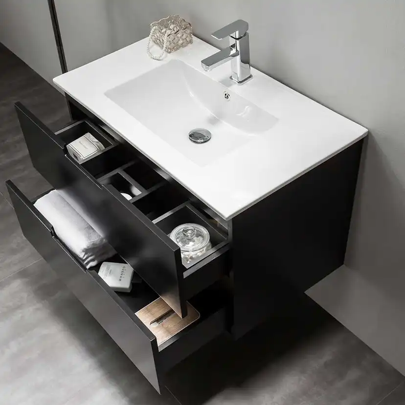 Tvättställskåp Bathlife Glädje Svart