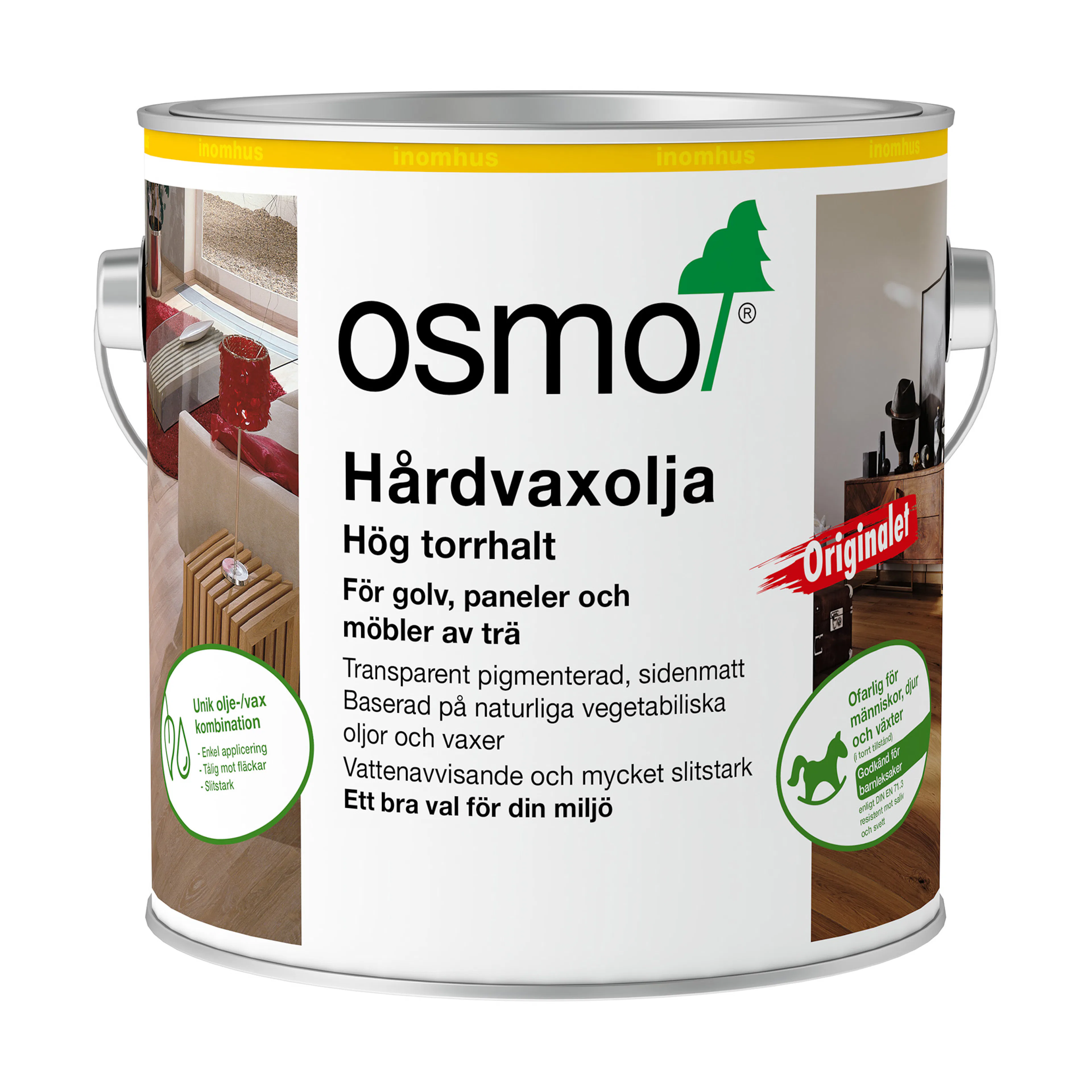 OSMO 3062 Hårdvaxolja Originalet, matt 0,75 liter 0,75 liter