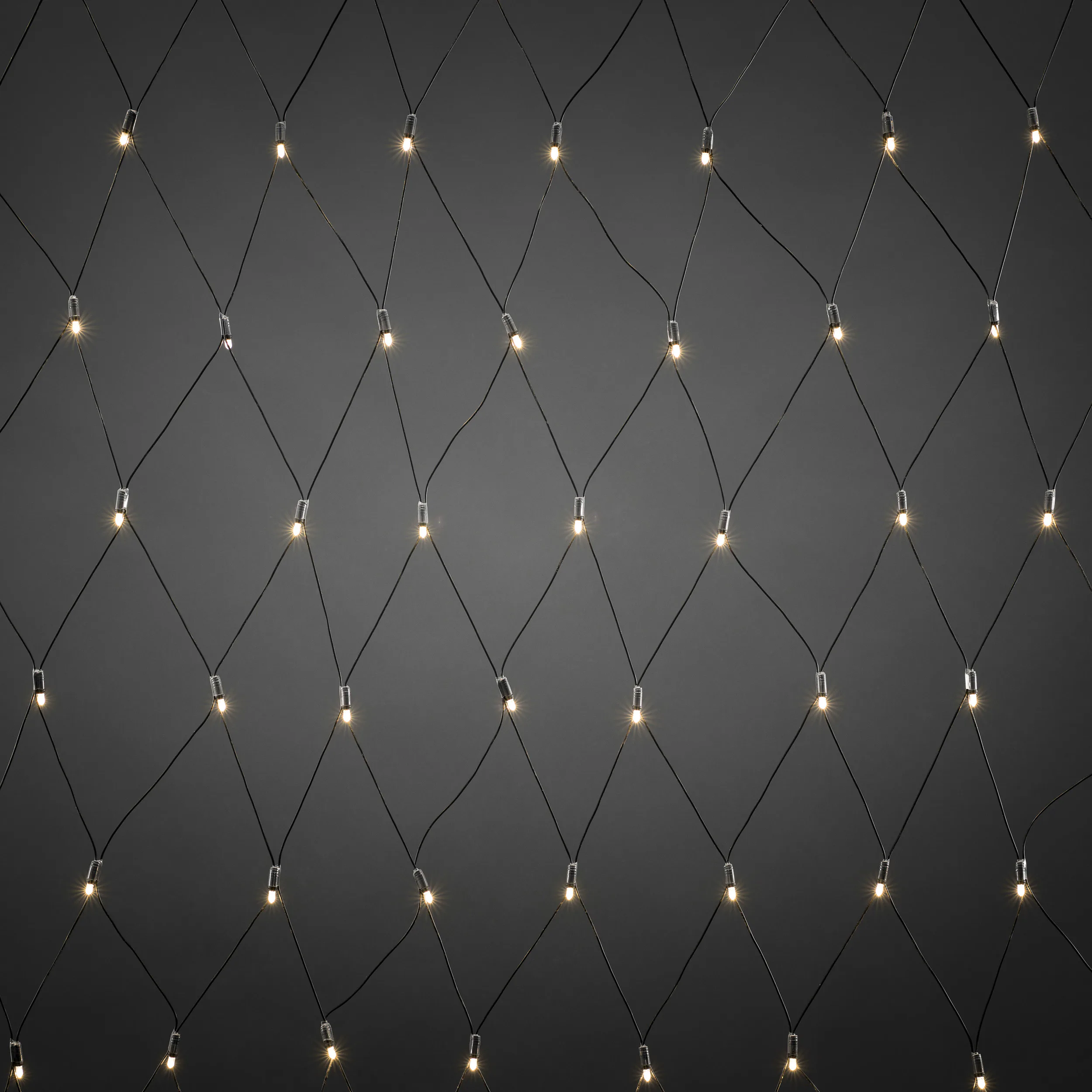 Startset nät 104 LED Varmvit/Svart