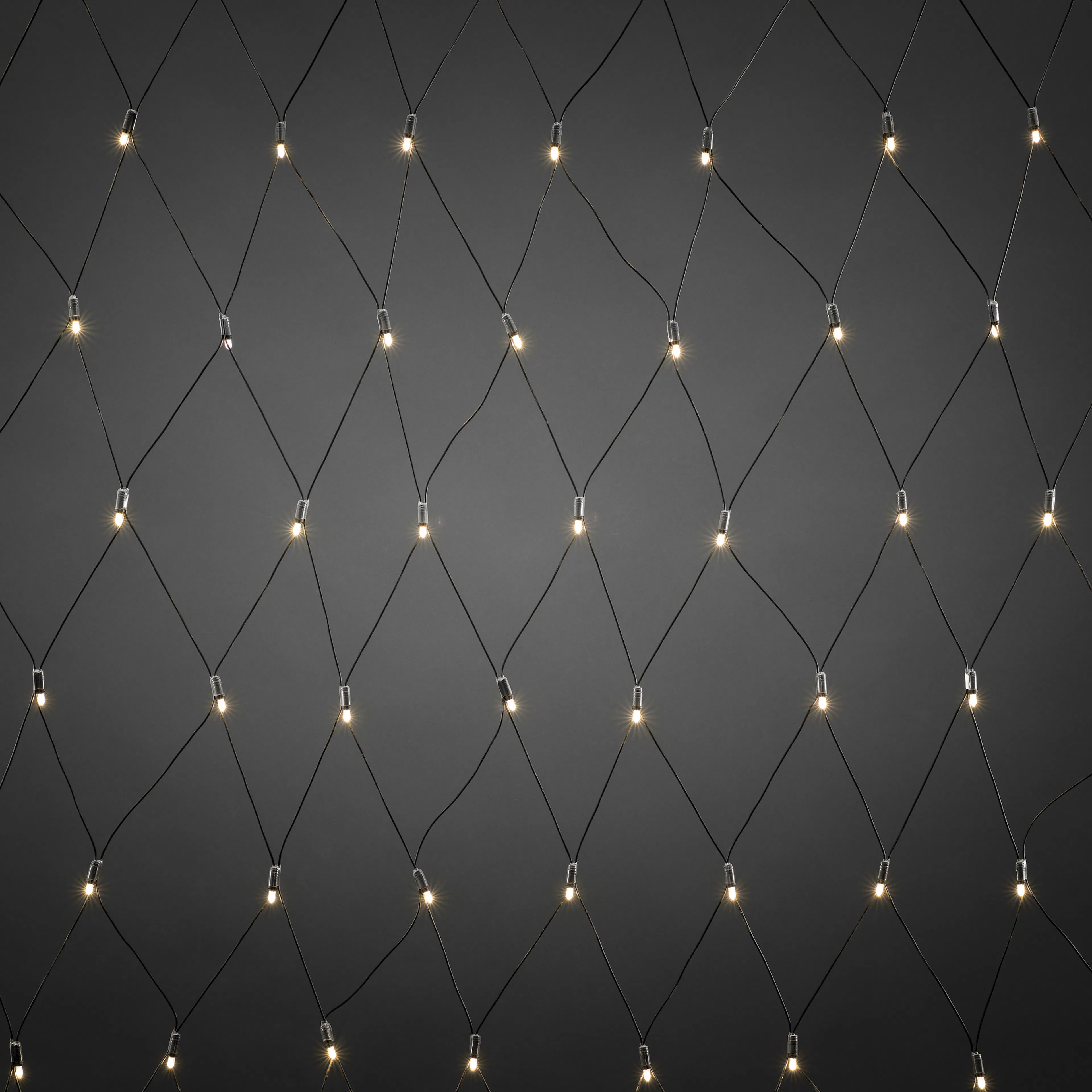 Startset nät 104 LED Varmvit/Svart