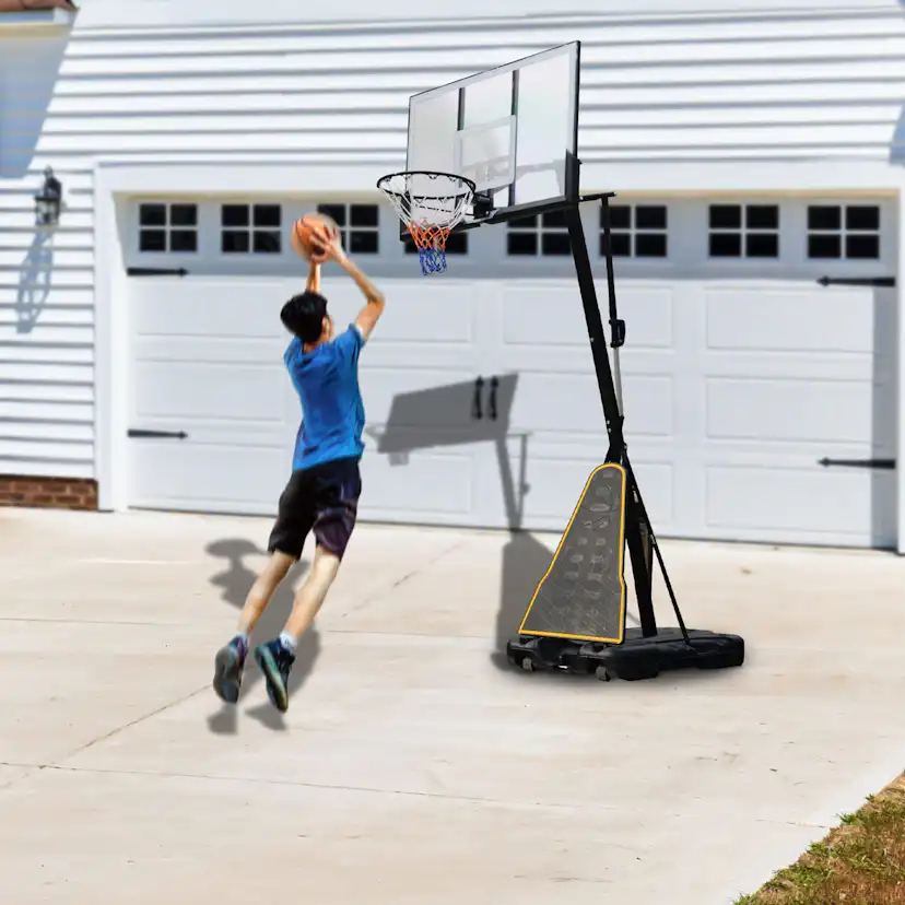 Basketställning ProSport Pro Justerbar Basketkorg med Hjul 2,45-3,05 m