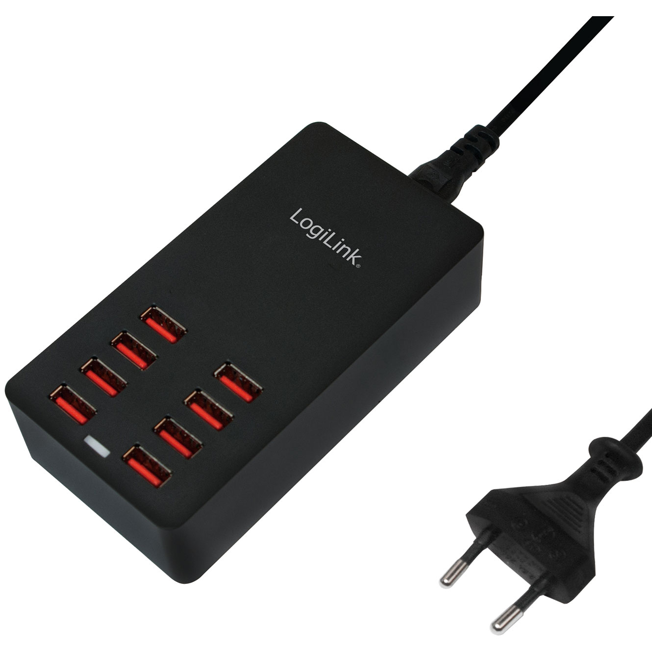USB-laddare LogiLink 8 Portar 8,8A