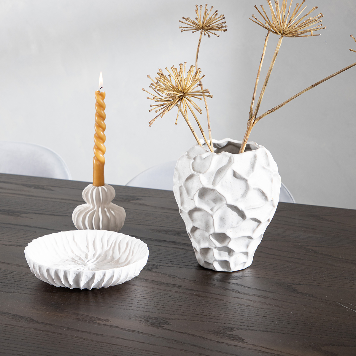 Matgrupp furniture/fashion Stone med 6 Velvet Stolar