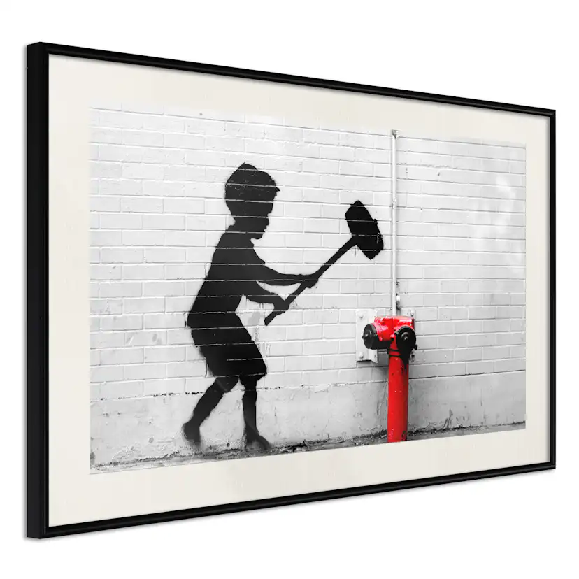 Poster Artgeist Affisch Destroy Hydrant