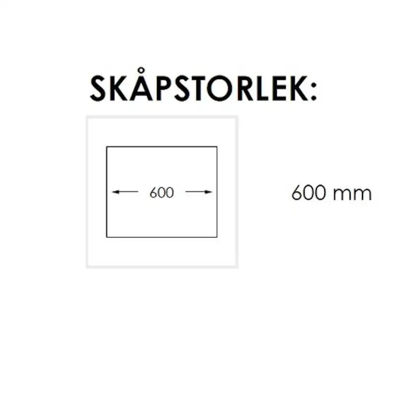 4-KANTSLÅDA EDGE 54 K V X INVÄNDIG RADIE 5 MM Stor disklåda till vänster