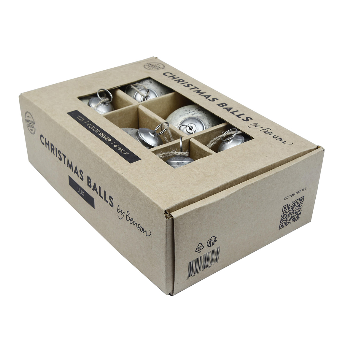 Julgranskulor by Benson Lux 6-pack