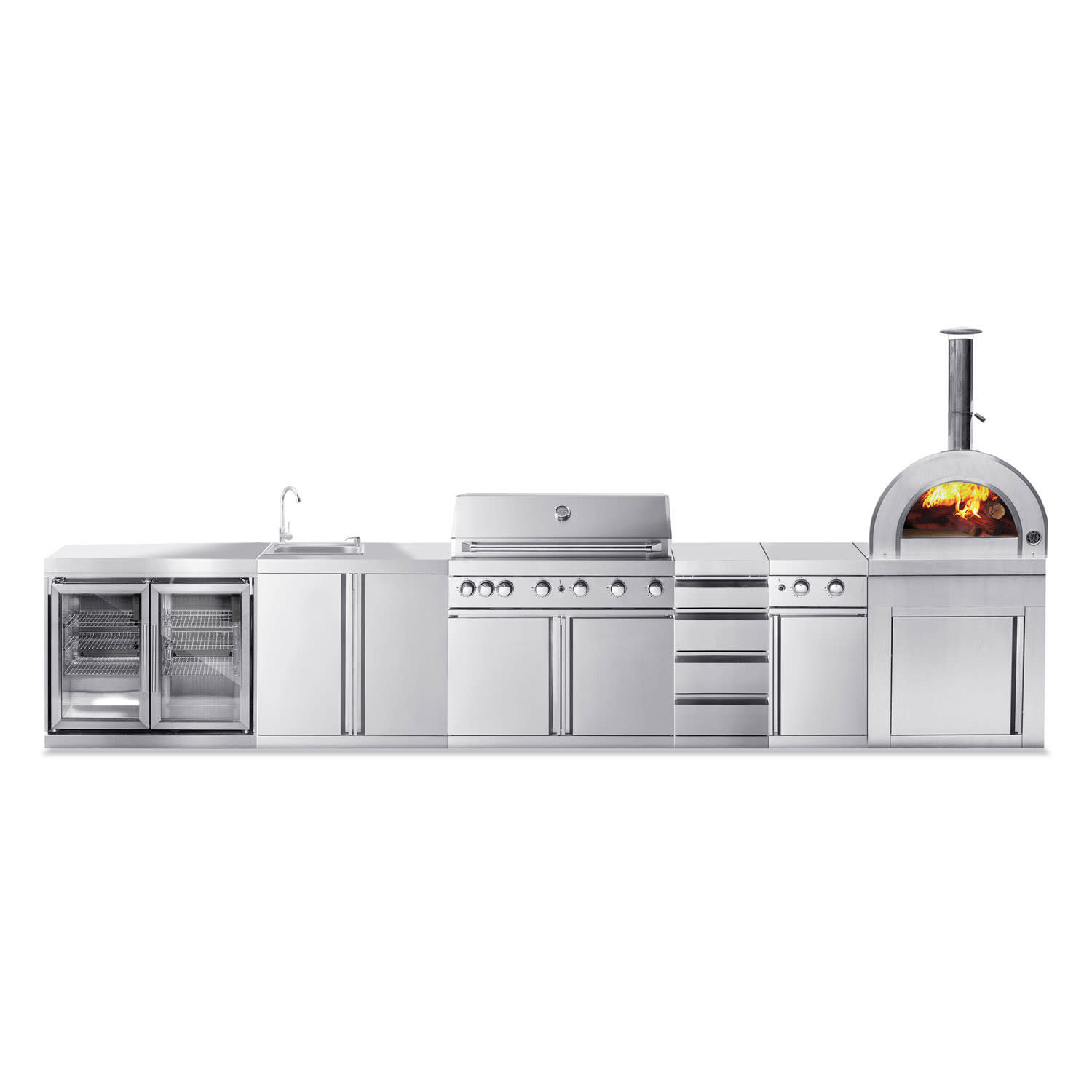Fristående Utekök Myoutdoorkitchen Stainless Collection Kansas