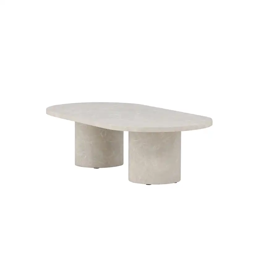 Soffbord Venture Home Narvik 32,5cm Beige Vardagsrumsbord med Marmorlook