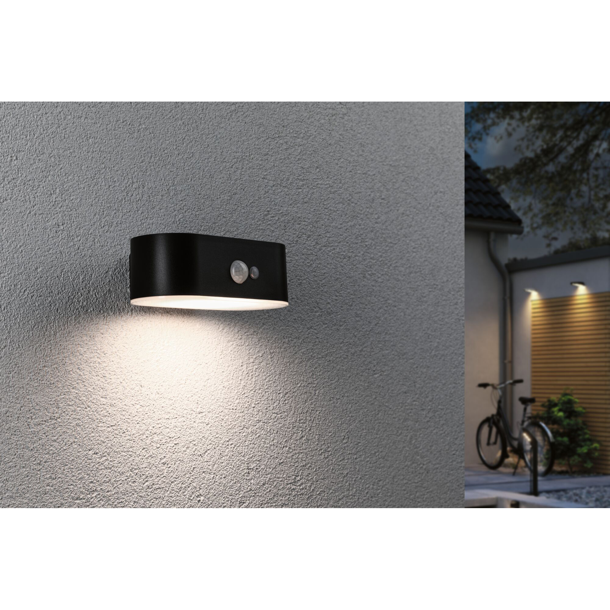 Fasadbelysning Solcell Paulmann Adya LED med Rörelsesensor IP44