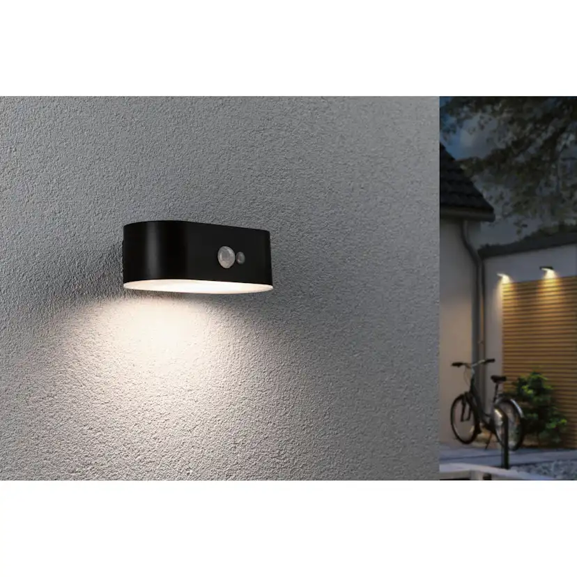 Fasadbelysning Solcell Paulmann Adya LED med Rörelsesensor IP44