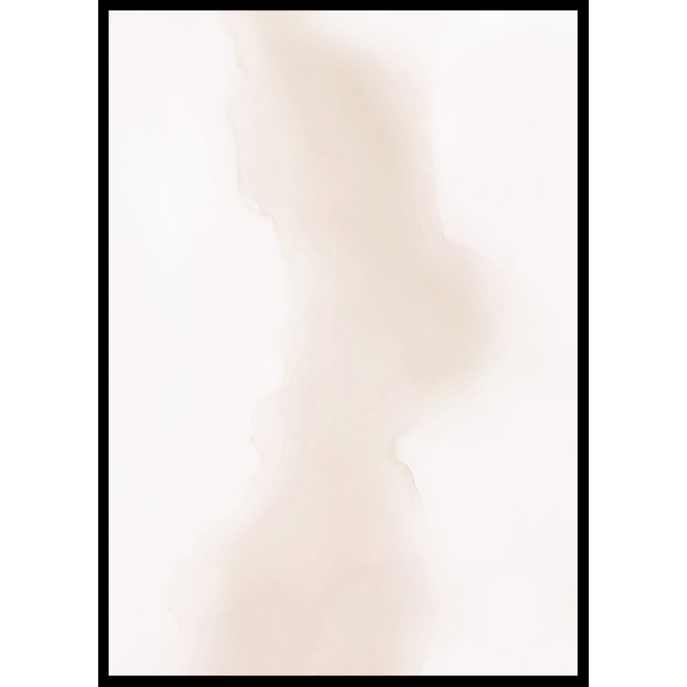 Poster Gallerix Watercolor Faded Brown No1