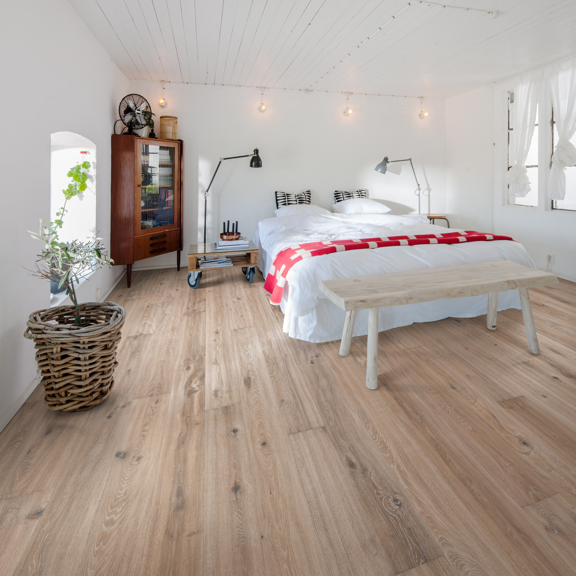 Parkettgolv Kährs Vista Vit Naturoljad Ek 1-Stav