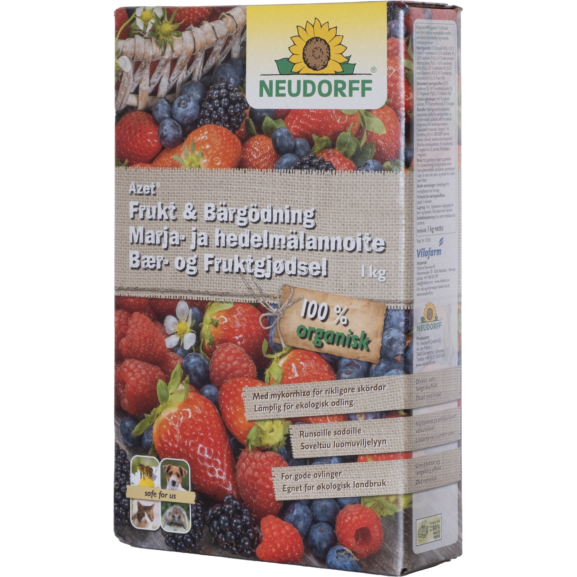Gräsgödsel Neudorff Frukt & Bär Gödning Organisk 1kg