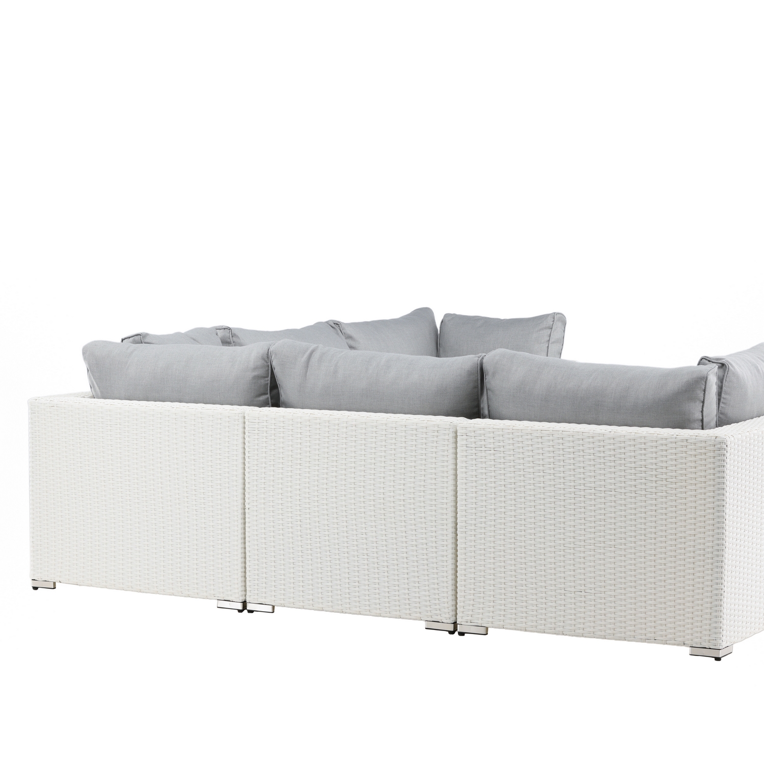 Amazon Modulsoffa 3+2+1 - Vit / grå dyna Vit