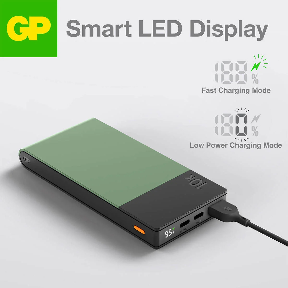 GP Powerbank M2+ 10000mAh Beige Färg: Beige