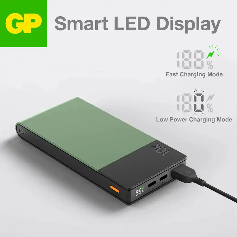 GP Powerbank M2+ 10000mAh Beige Färg: Beige