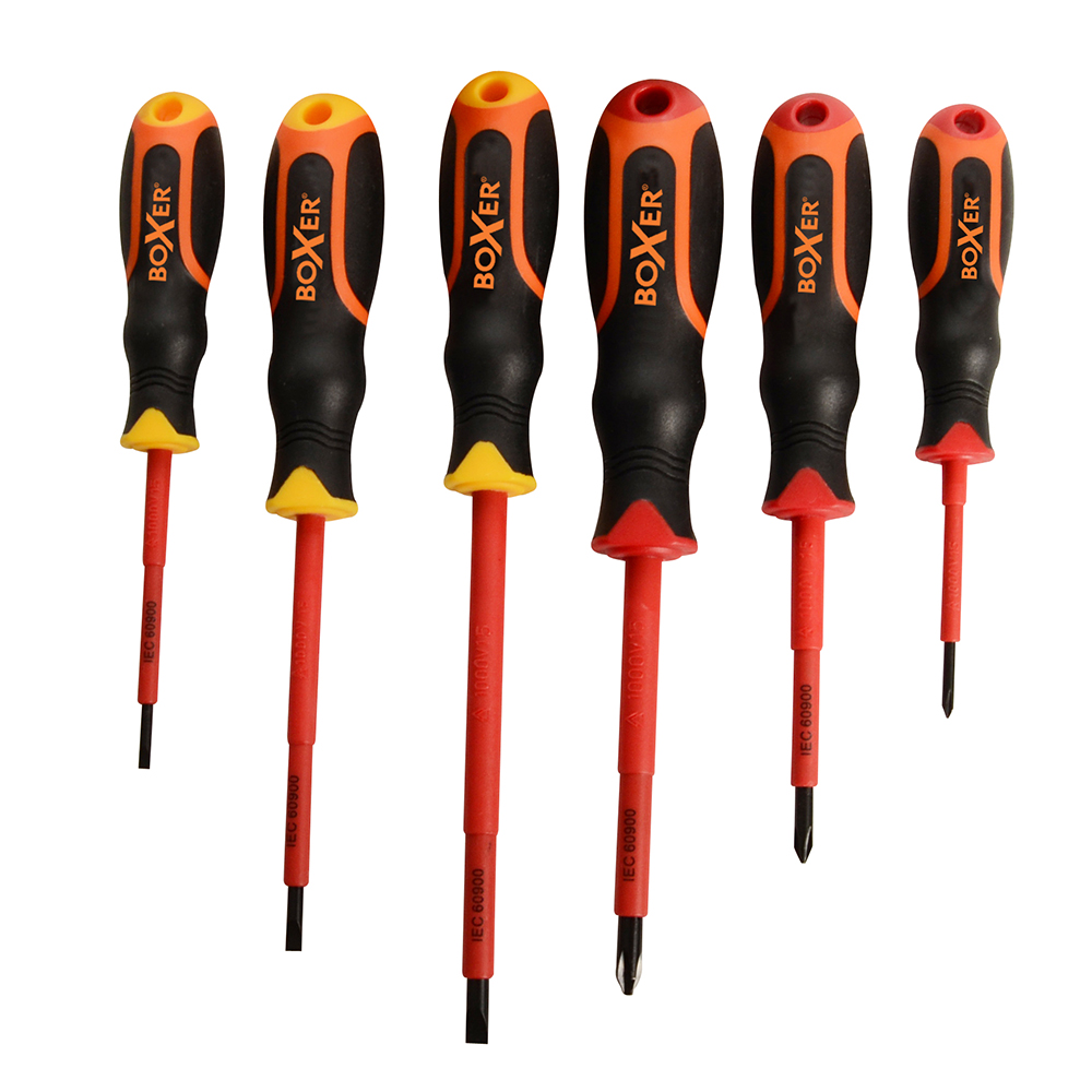 Skruvmejselset Boxer VDE 6-delar