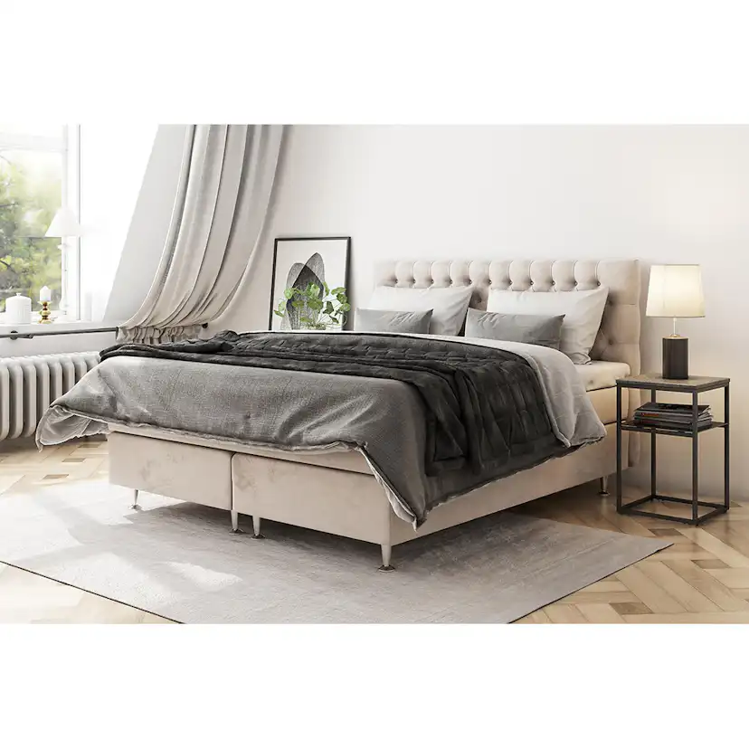 Kontinentalsäng Drömvik Celine med Sänggavel 210x210