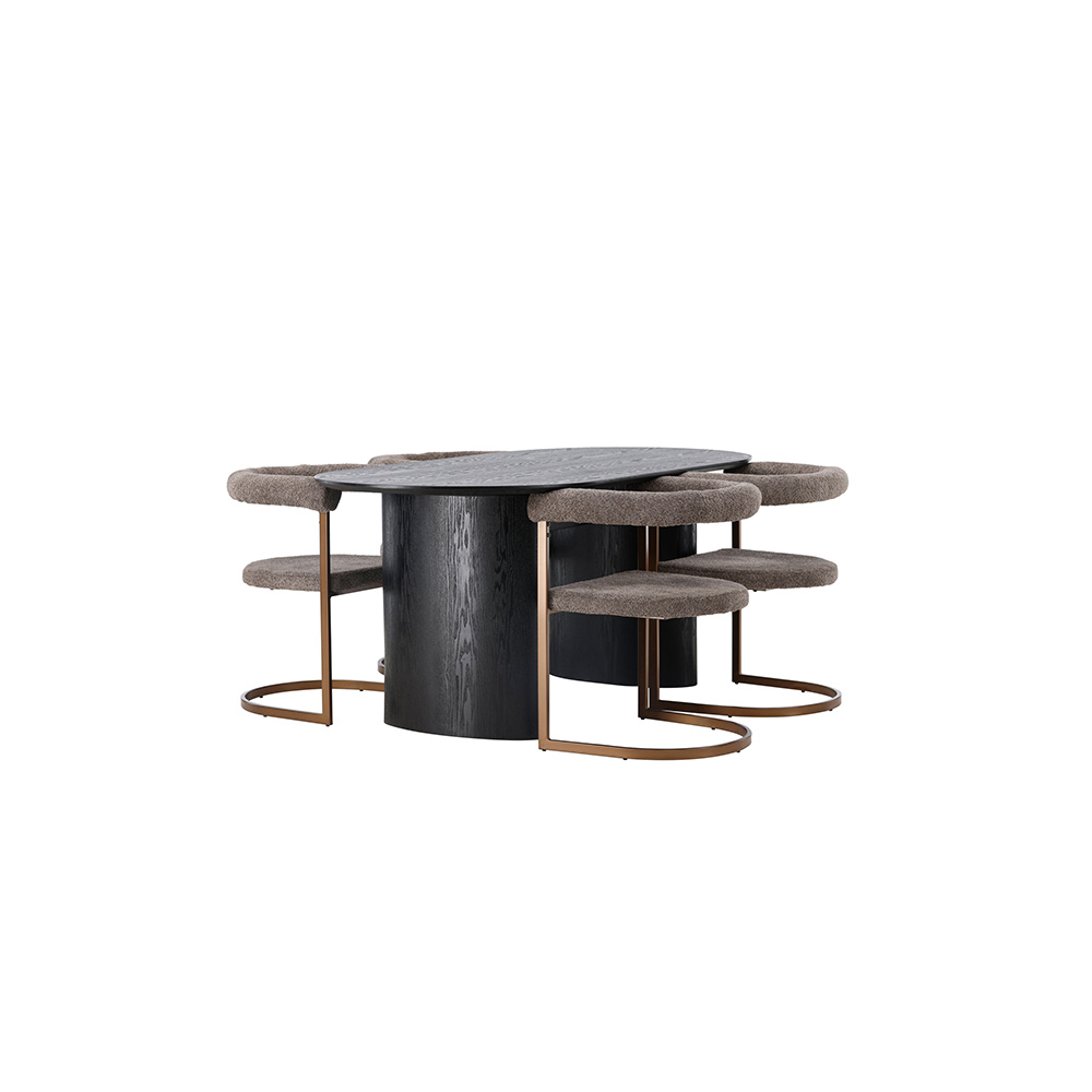 Matgrupp Venture Home Isolde med 4 Morning Stolar