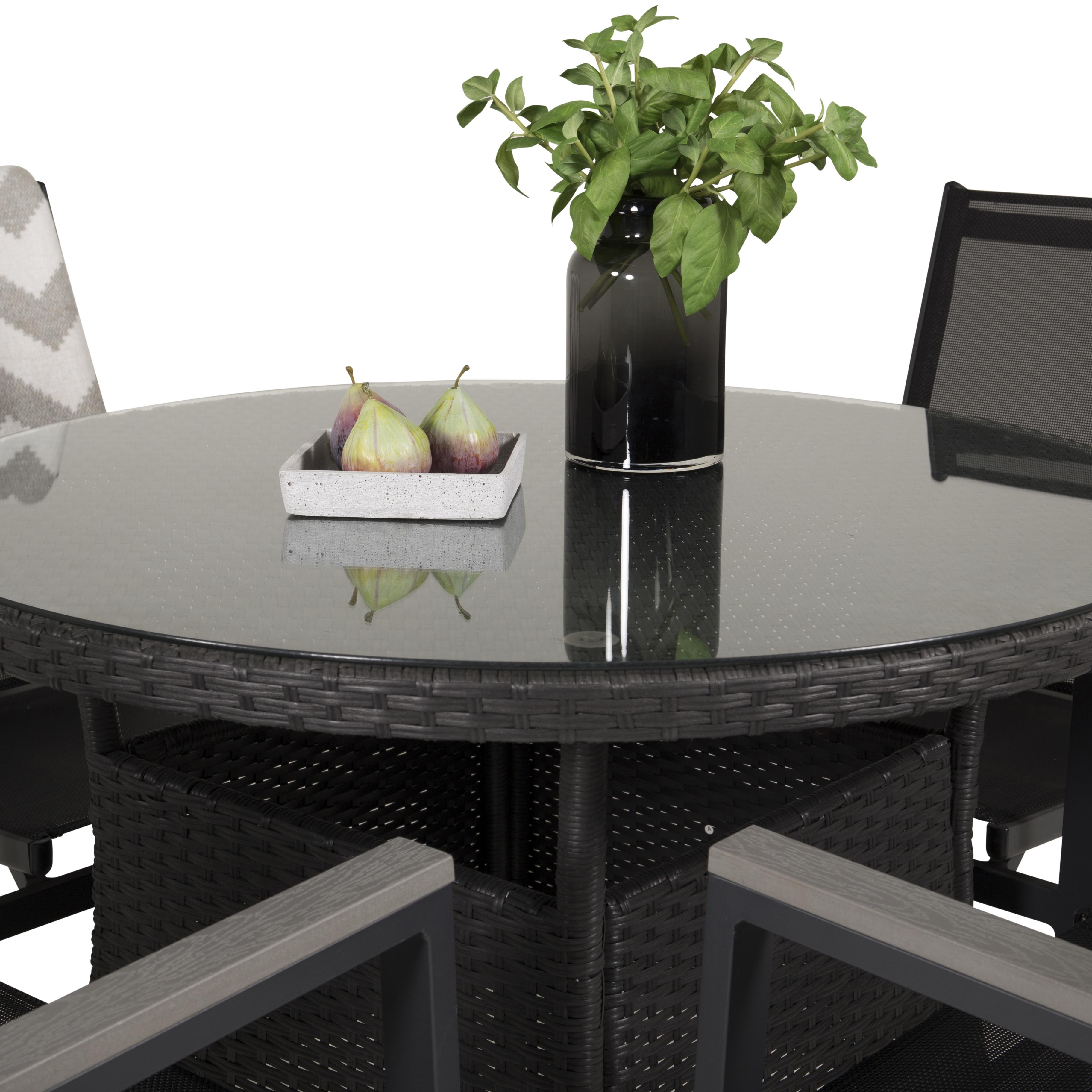 Matgrupp Venture Home Virda Ø 90 med 4 Pincy Stolar