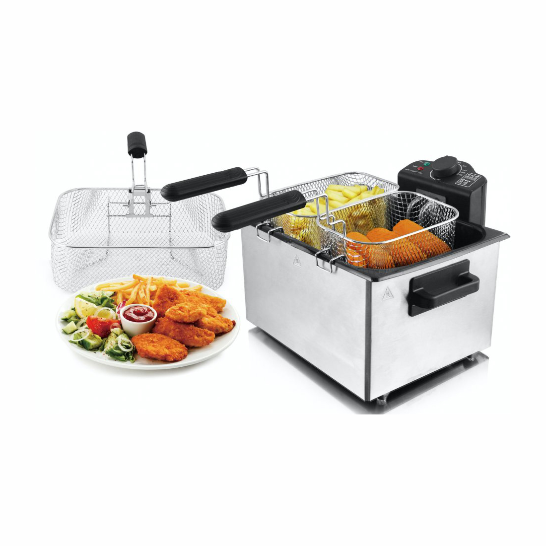 Fritös Emerio DF-120483 5L Justerbar Temperatur 2000W