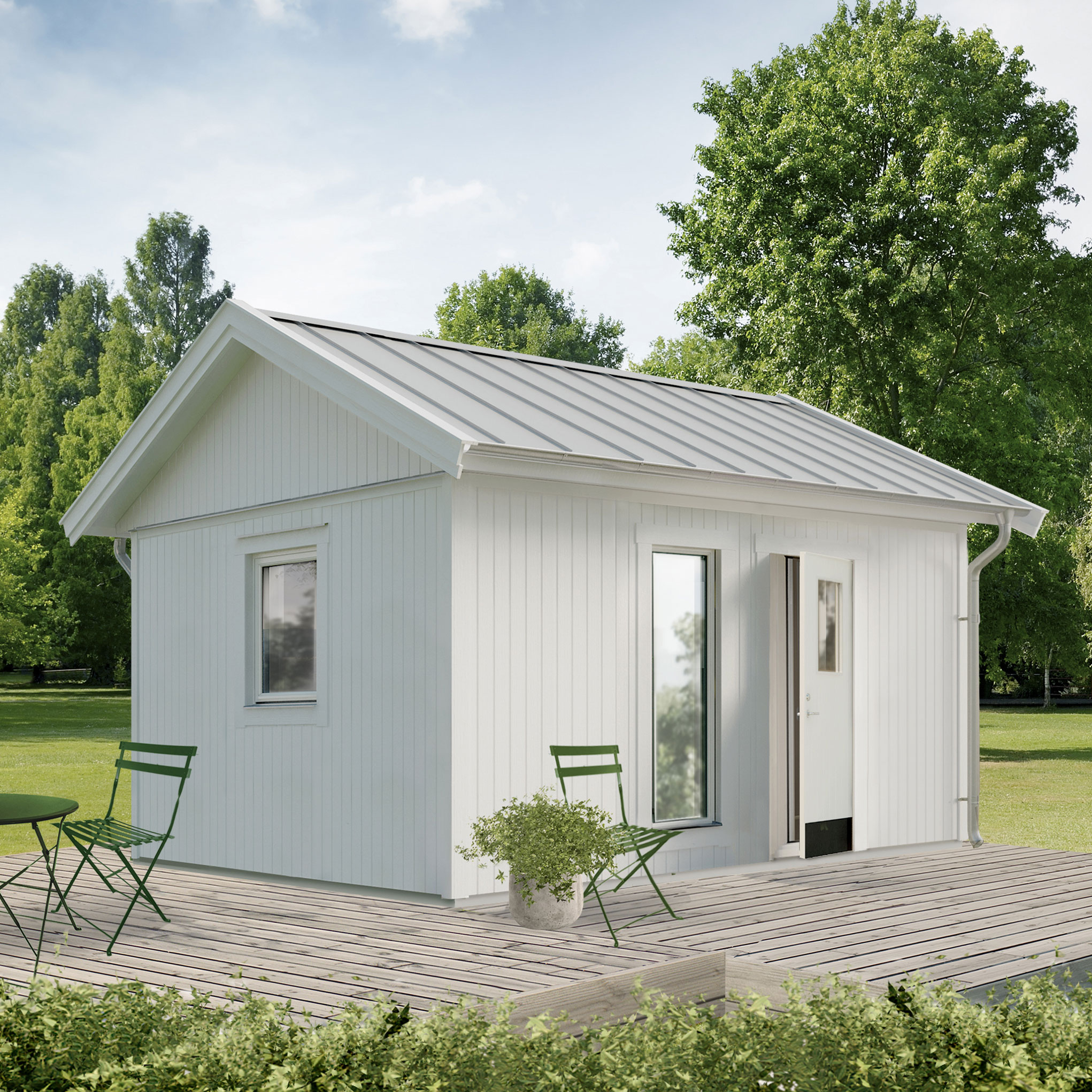 Attefallshus Vibostugan Njuta 20-1 19,6 m² Trähus