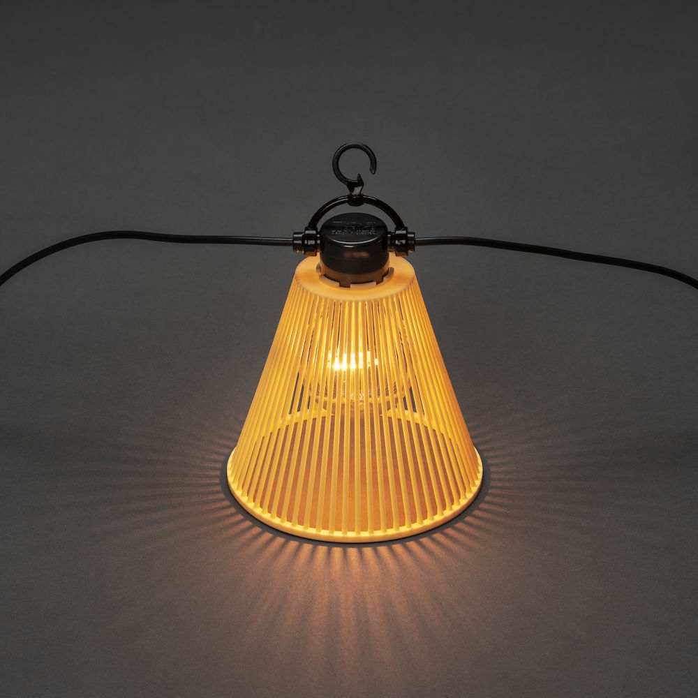 Startset E27 10 amber LED Svart/Gul