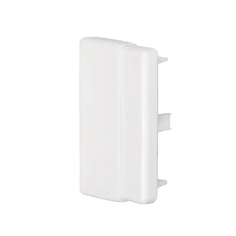 Ändstycke till Matarkanal Hager LF/LFH Flexibel 40/60/90 x 90 mm Halogenfri Vit RAL 9016
