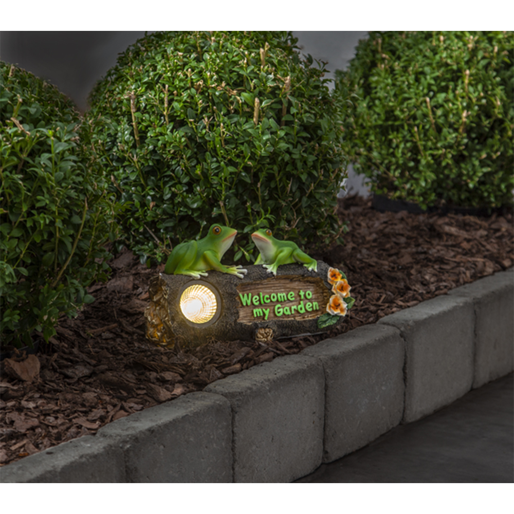 Solcellslampa Star Trading Frogy