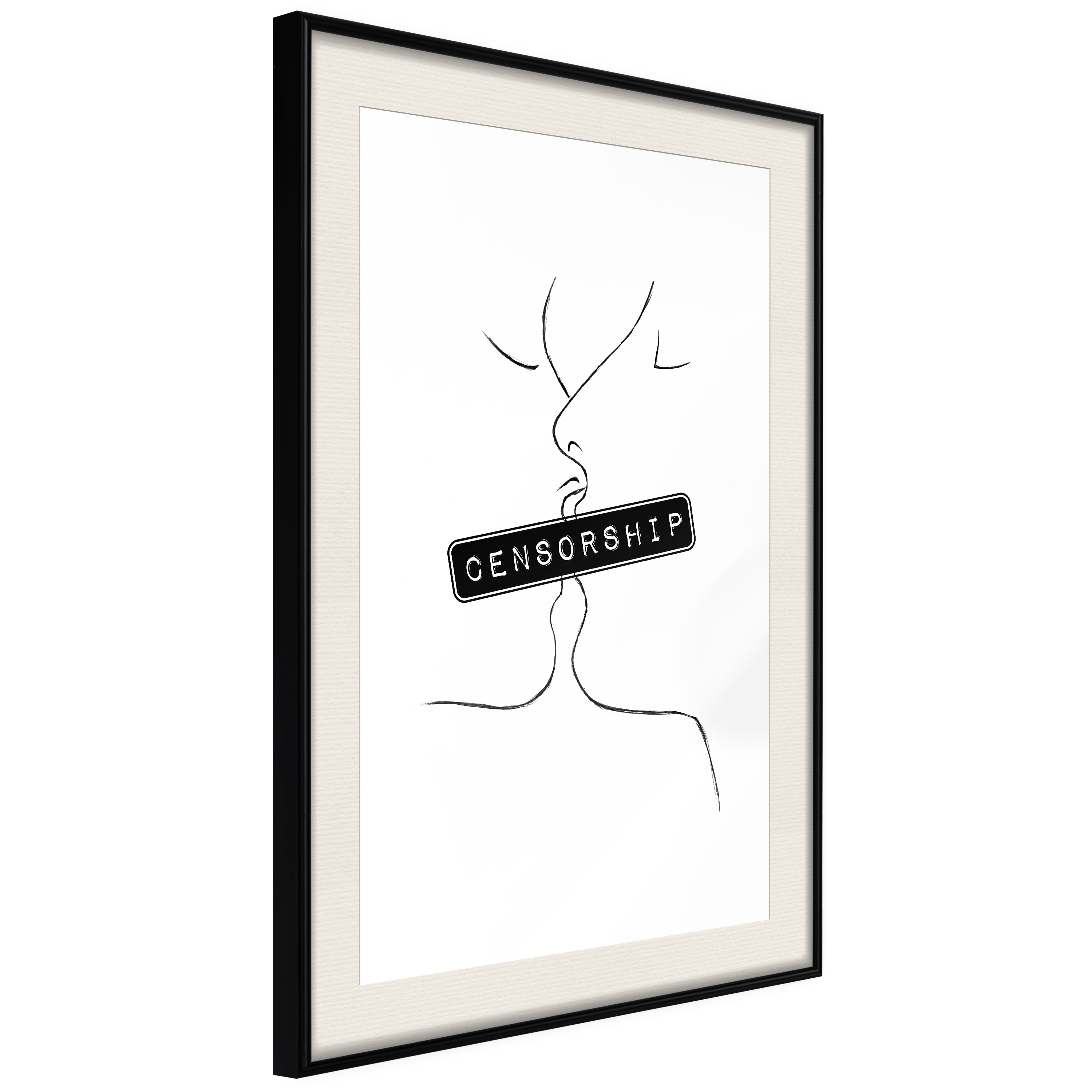 Poster Artgeist Affisch Censorship