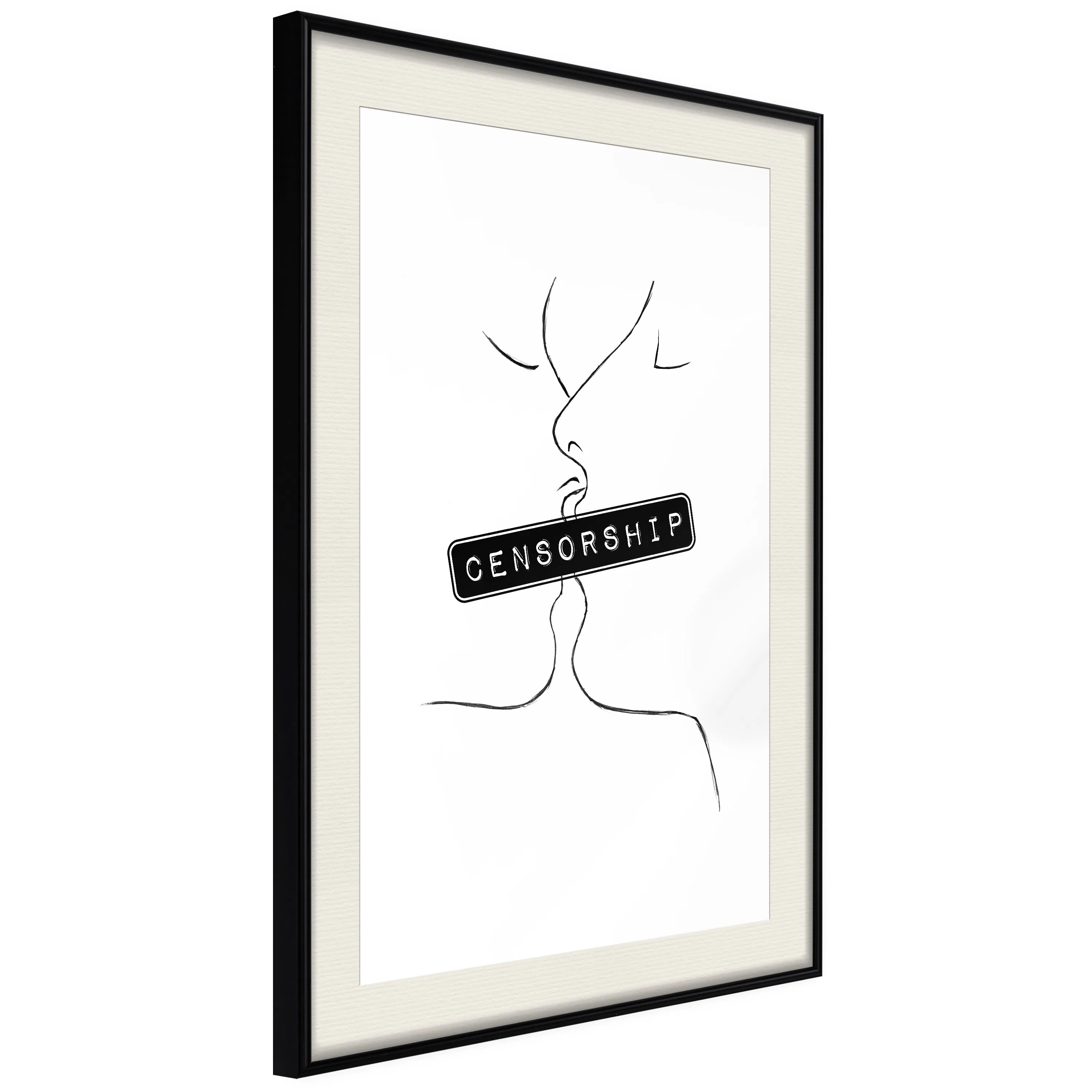 Poster Artgeist Affisch Censorship