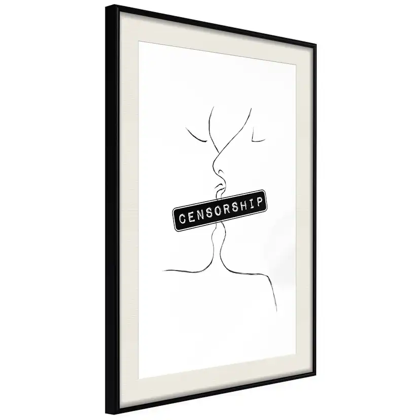 Poster Artgeist Affisch Censorship