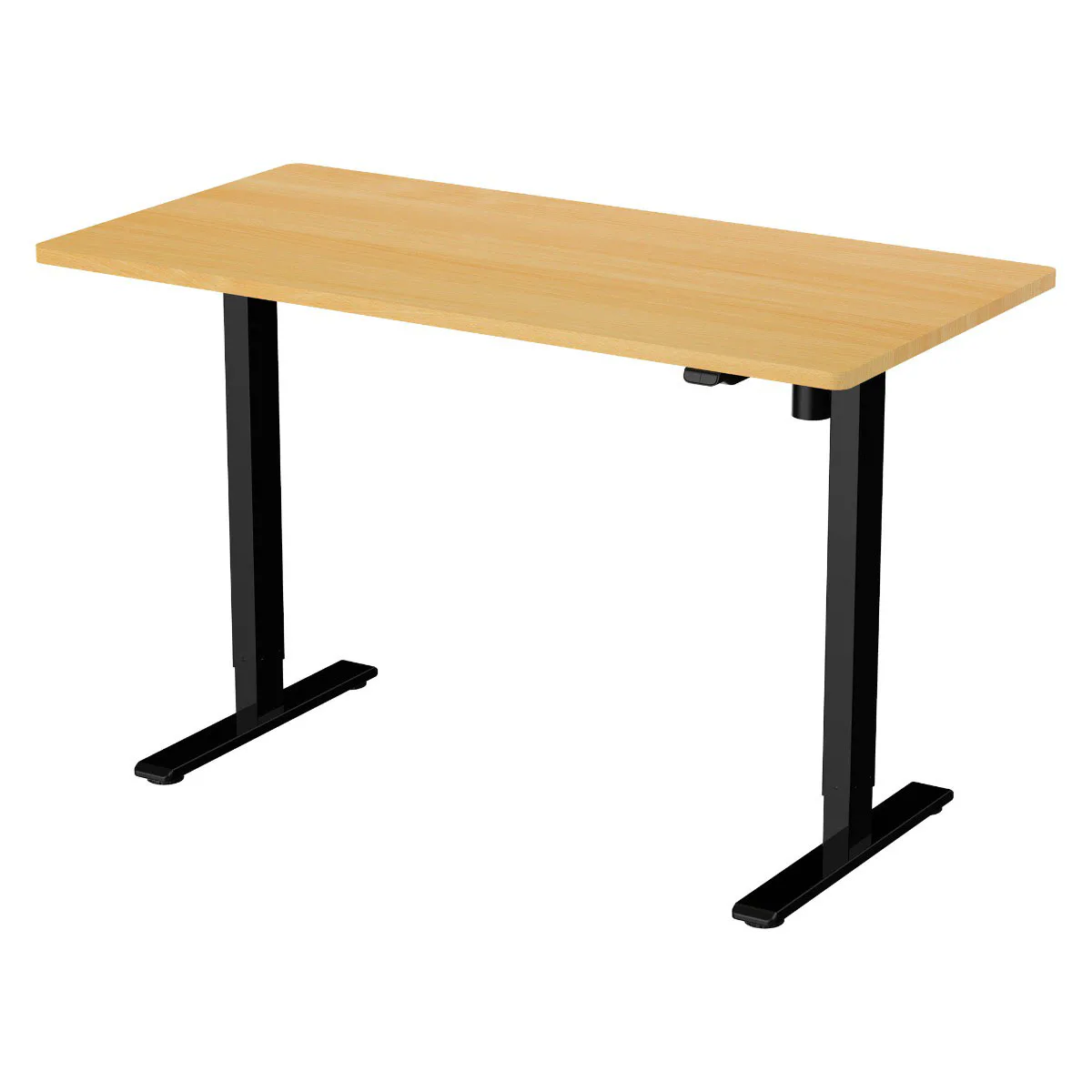 Lykke höj och sänkbart skrivbord skrivbord M100, svart/ek, 1 Svart/Ek