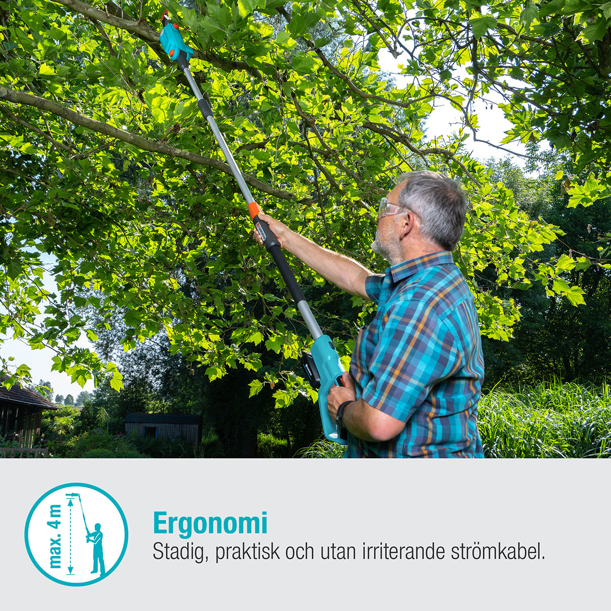 Teleskopisk Stångsåg Gardena TCS 20/18V P4A utan Batteri