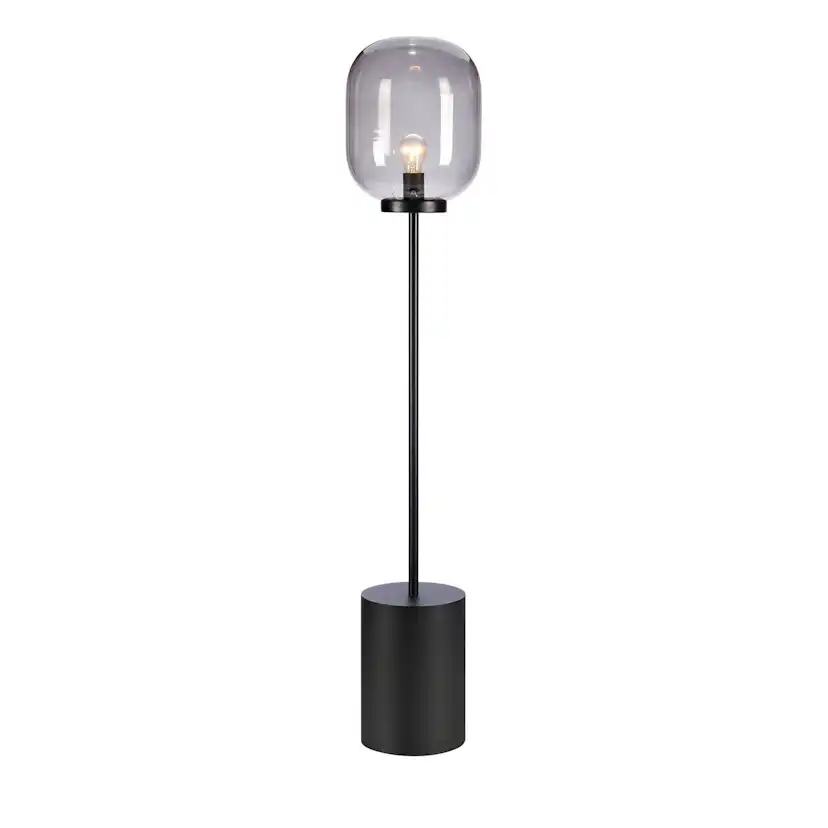 Golvlampa Markslöjd Brooklyn 1L Svart/Rökfärgad