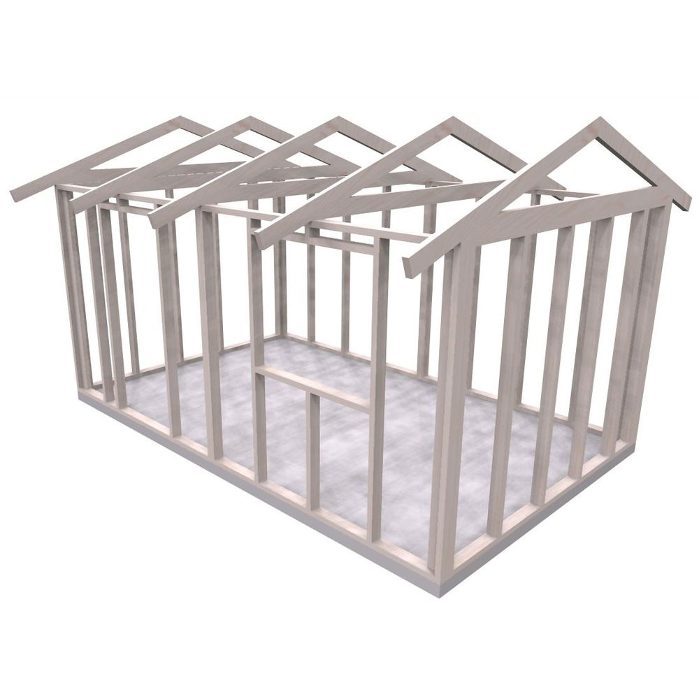 Friggebodsstomme Byggstommar 19 grader 4800x3000 mm Lösvirke