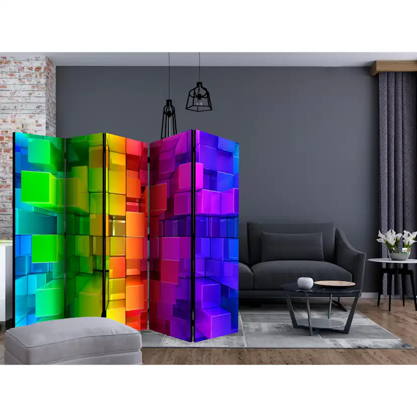 Rumsavdelare Skärmvägg Arkiio Colour Jigsaw II 225x172 cm