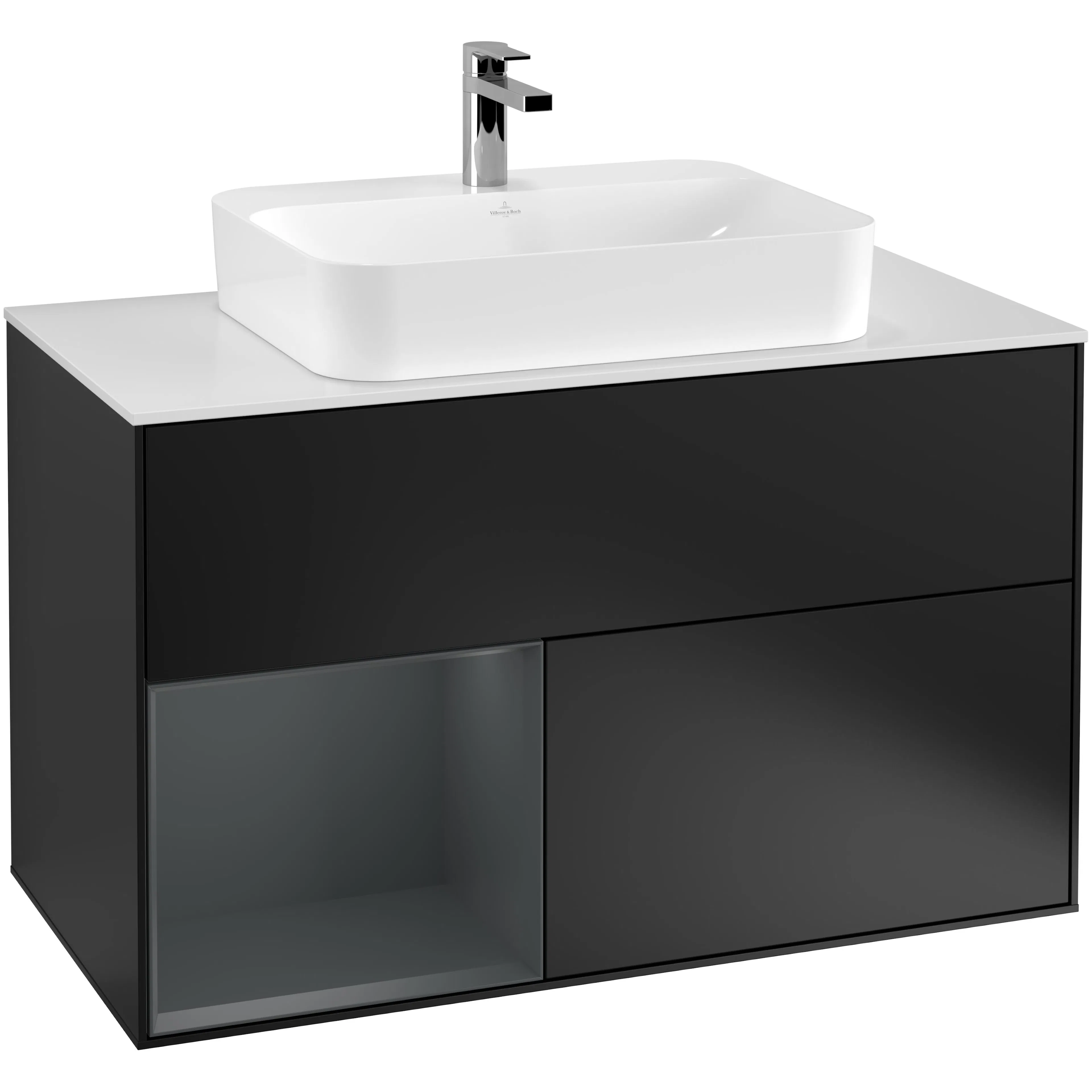 Tvättställsskåp Villeroy & Boch Finion med 2 Lådor Hylla och Bänkskiva för Ytmonterat Tvättställ