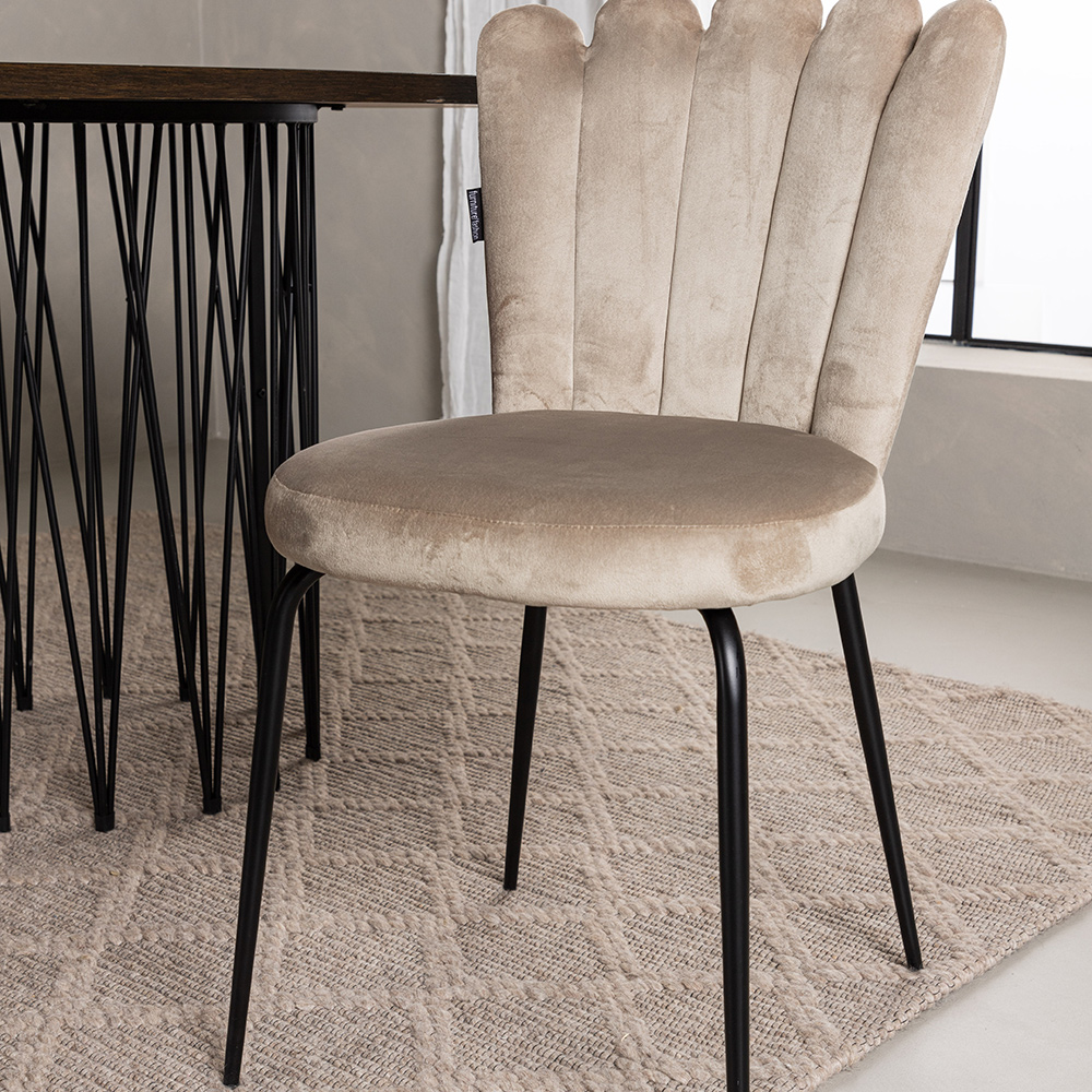 Matgrupp furniture/fashion Stone med 4 Limhamn Light Stolar