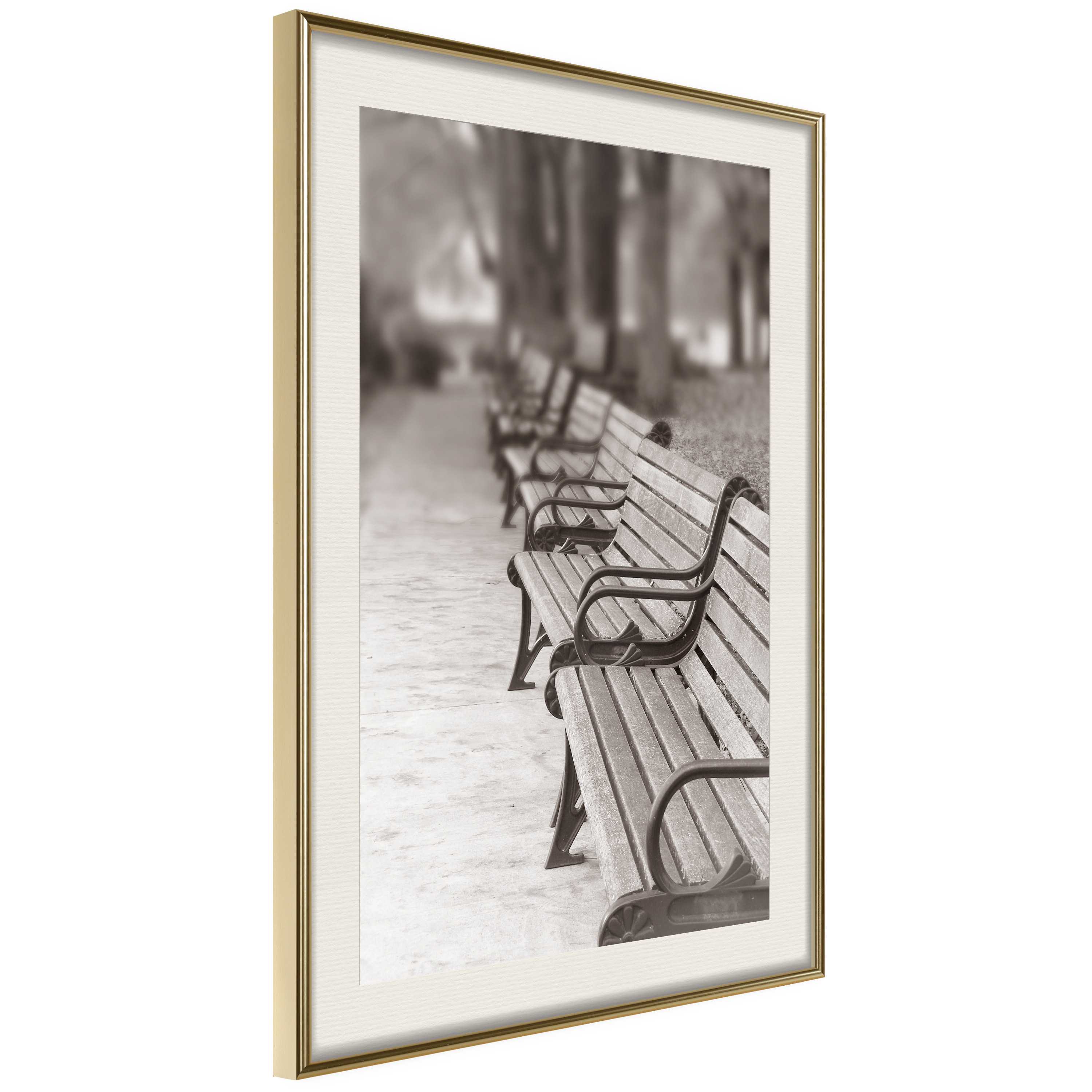 Poster Artgeist Affisch Park Benches