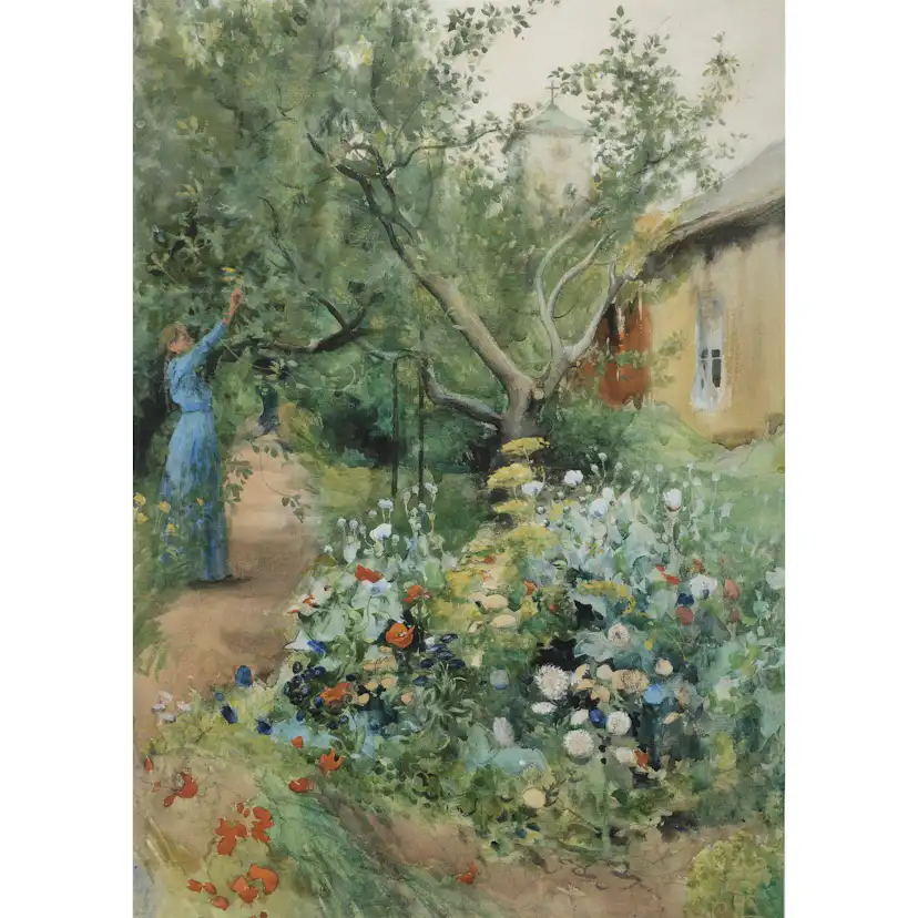 Väggbonad Svanefors Carl Larsson Blomster