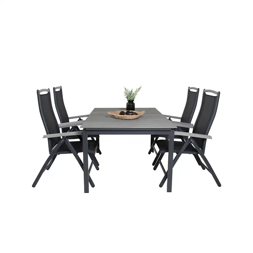 Matgrupp Venture Home Lova 160/240 med 4 Aleyna Stolar